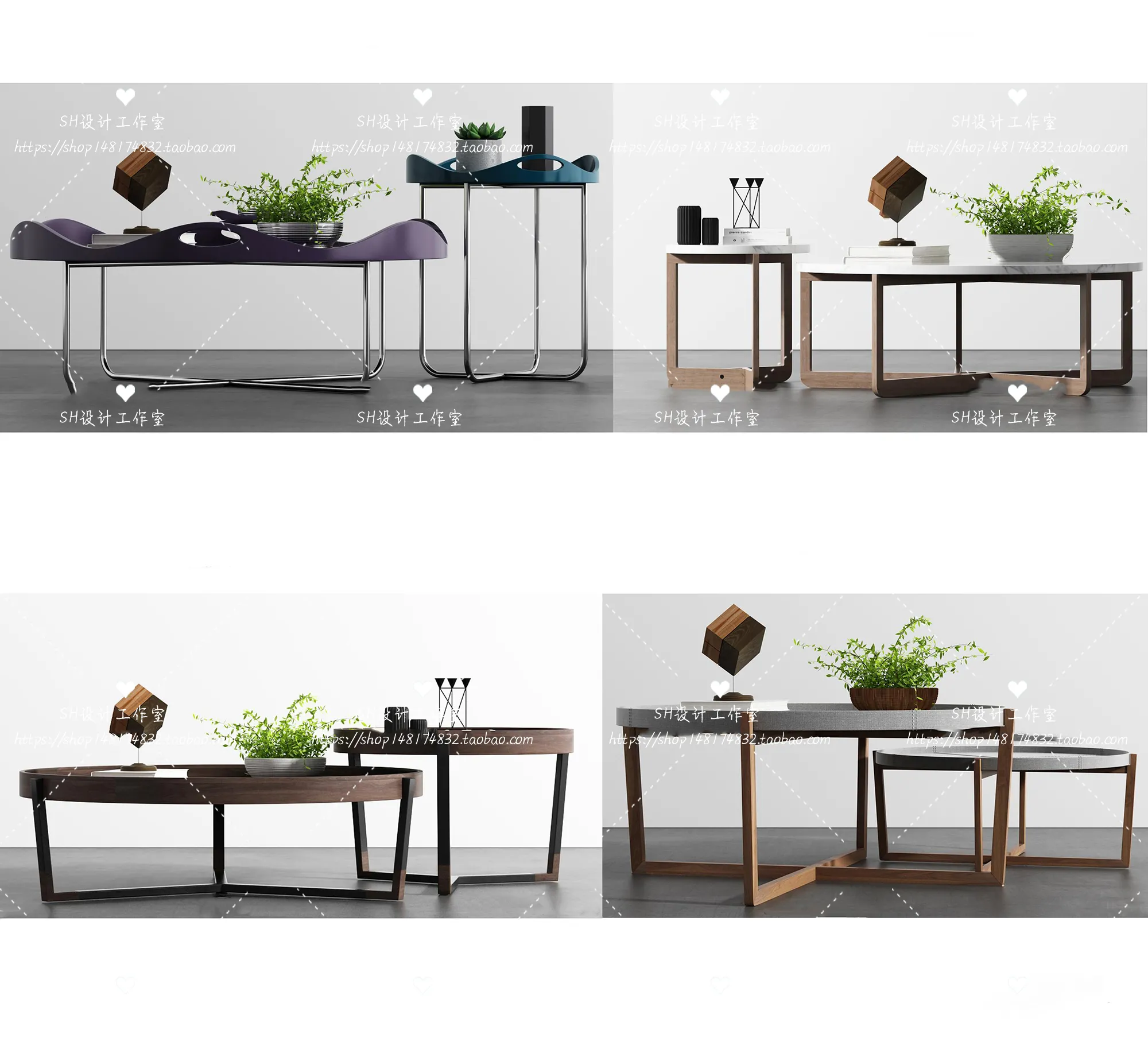 Tea Coffee Table – 3D Models – 1230