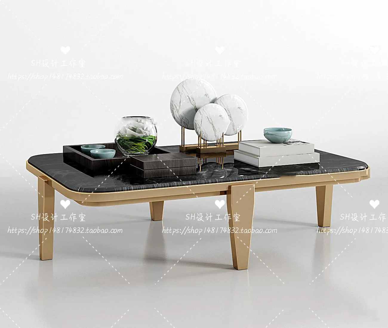 Tea Coffee Table – 3D Models – 1260
