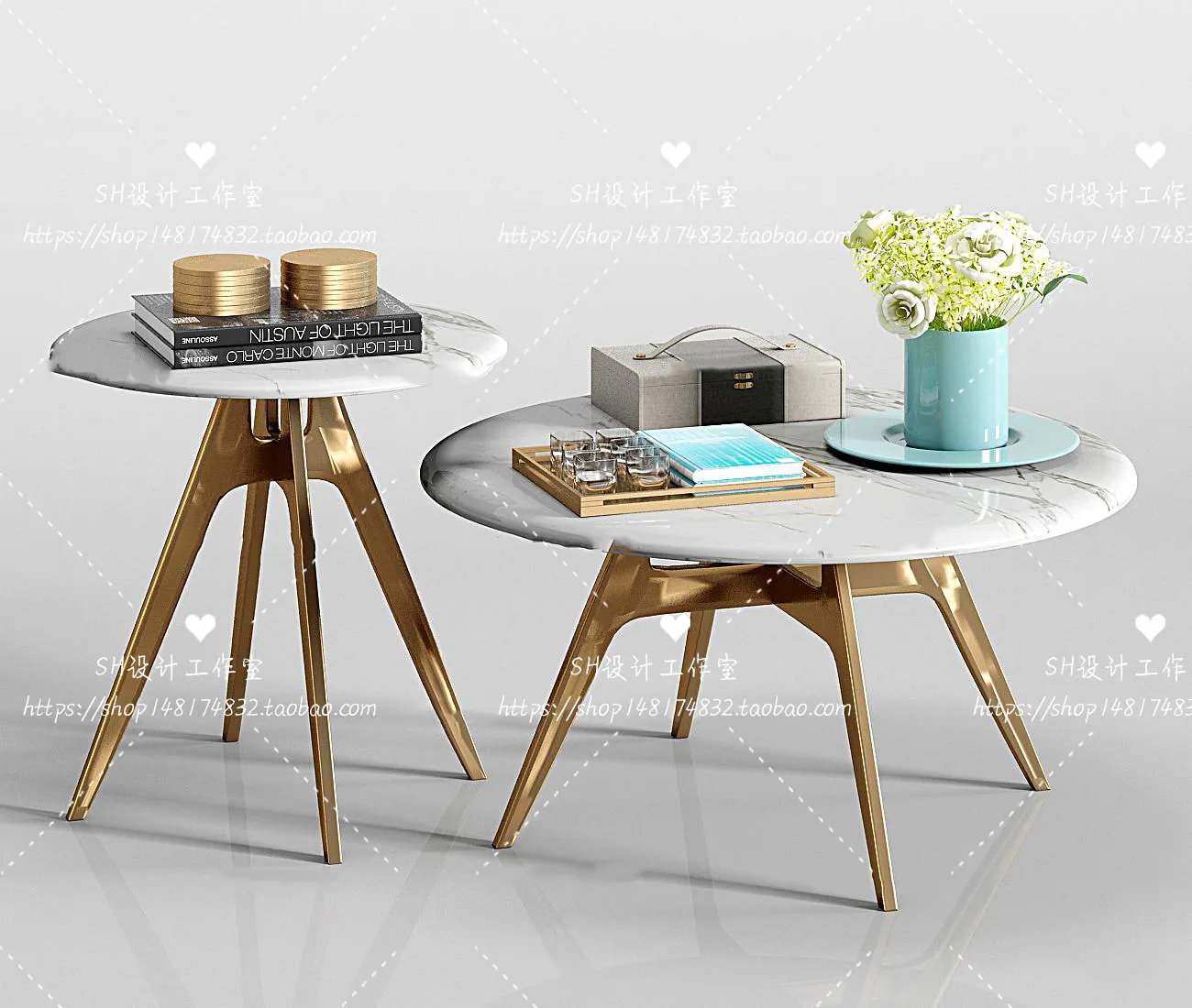 Tea Coffee Table – 3D Models – 1262