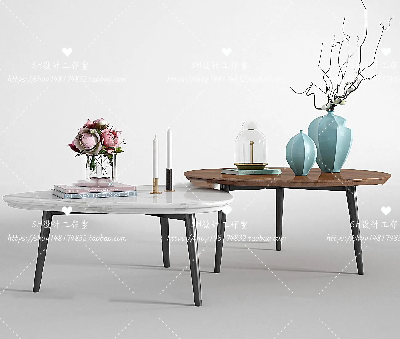 Tea Coffee Table – 3D Models – 1274