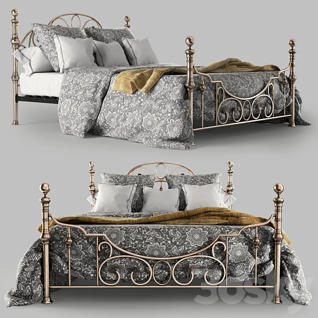 Bed Tetchair VICTORIA 3DS Max - thumbnail 3