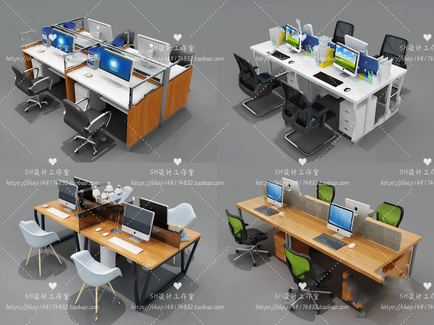 Office Table – Desk – 3D Models – 1399