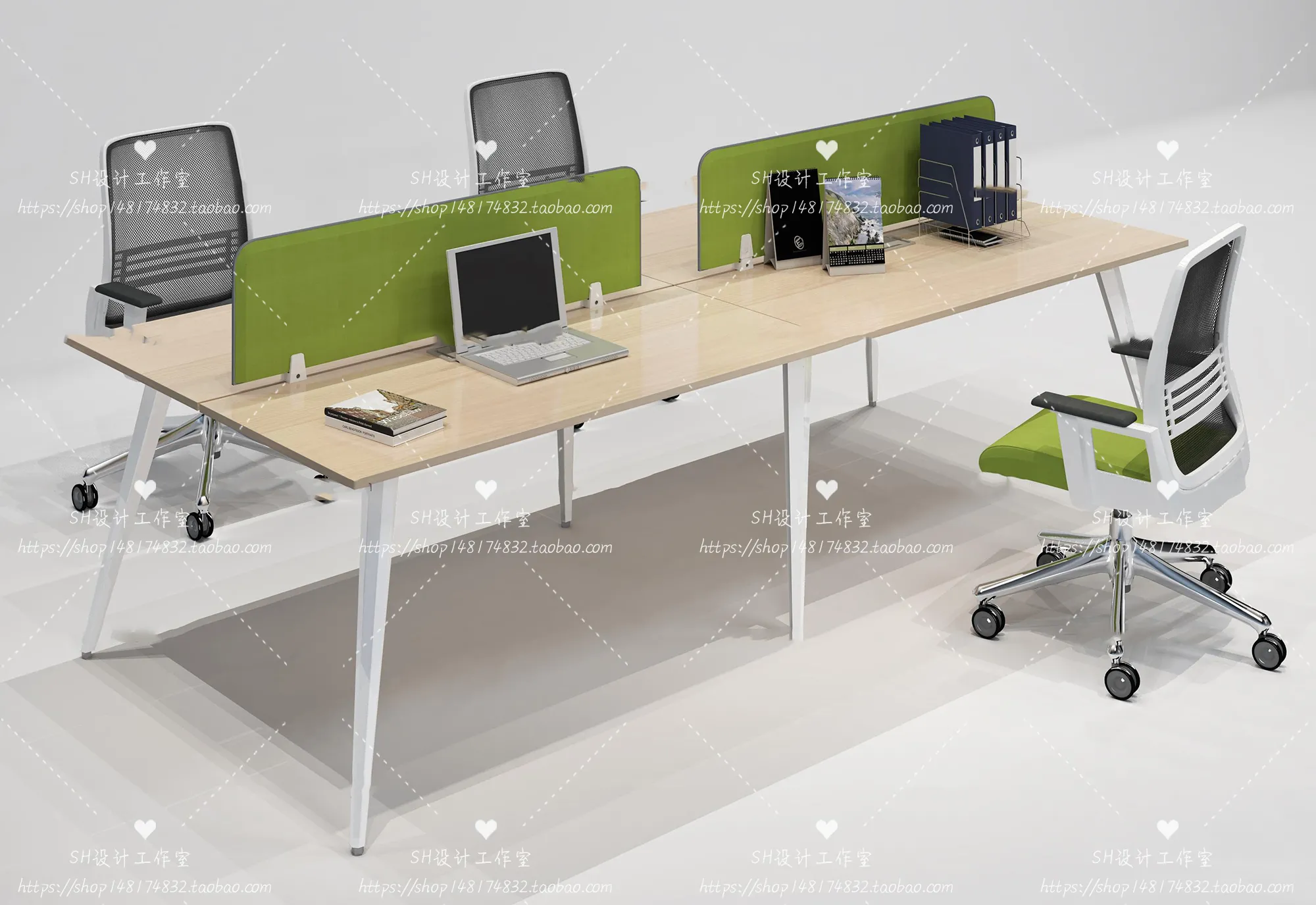 Office Table – Desk – 3D Models – 1416