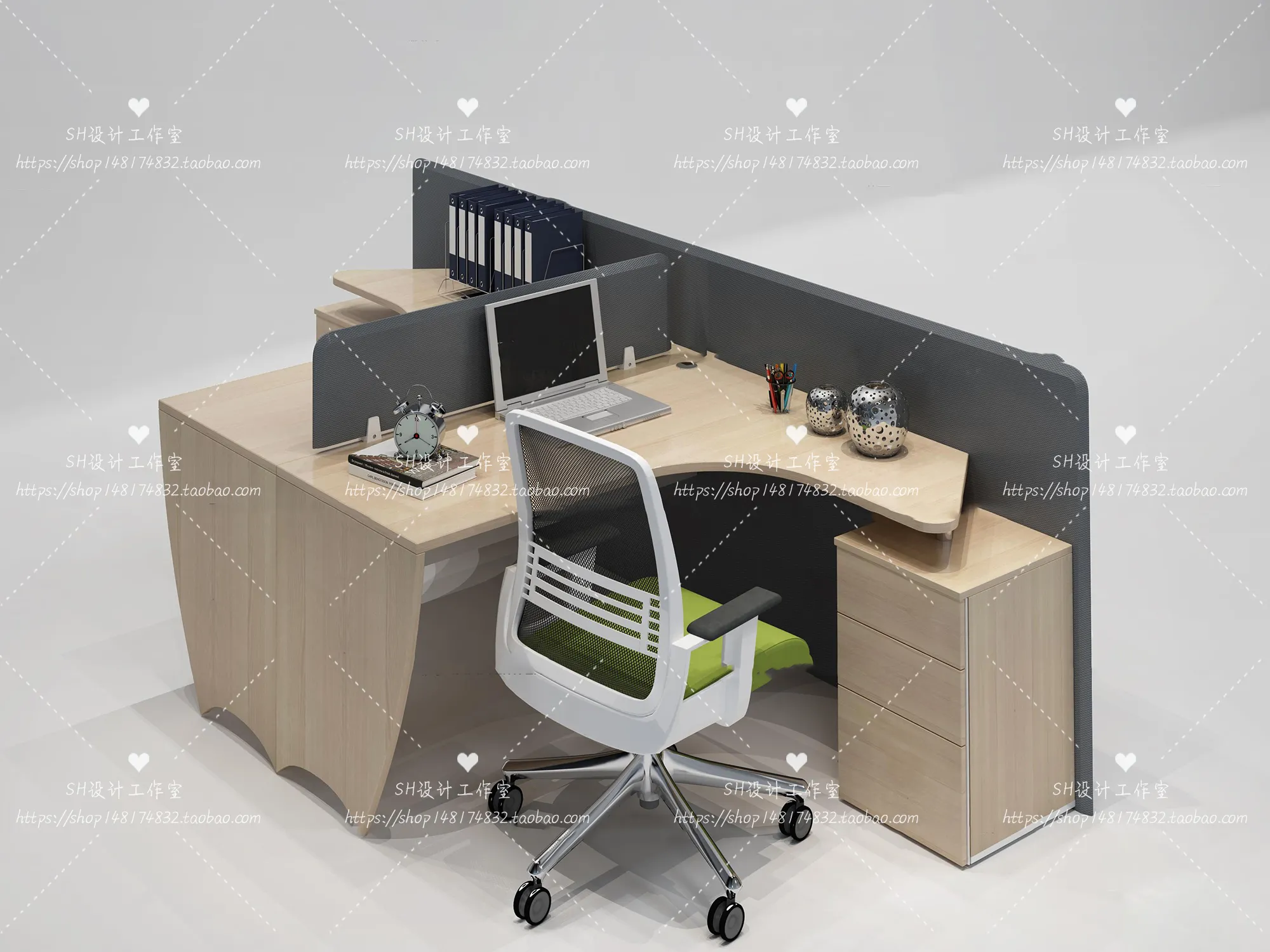 Office Table – Desk – 3D Models – 1417