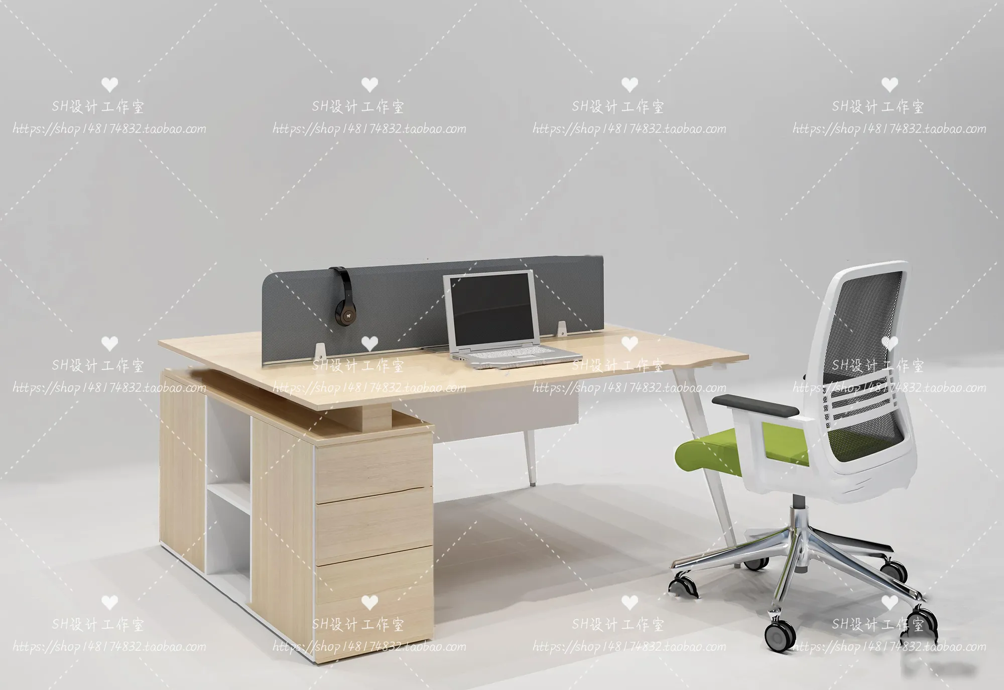 Office Table – Desk – 3D Models – 1418