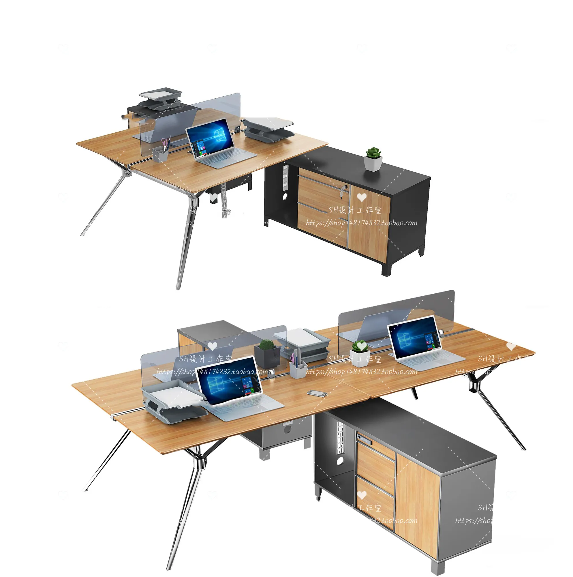 Office Table – Desk – 3D Models – 1420