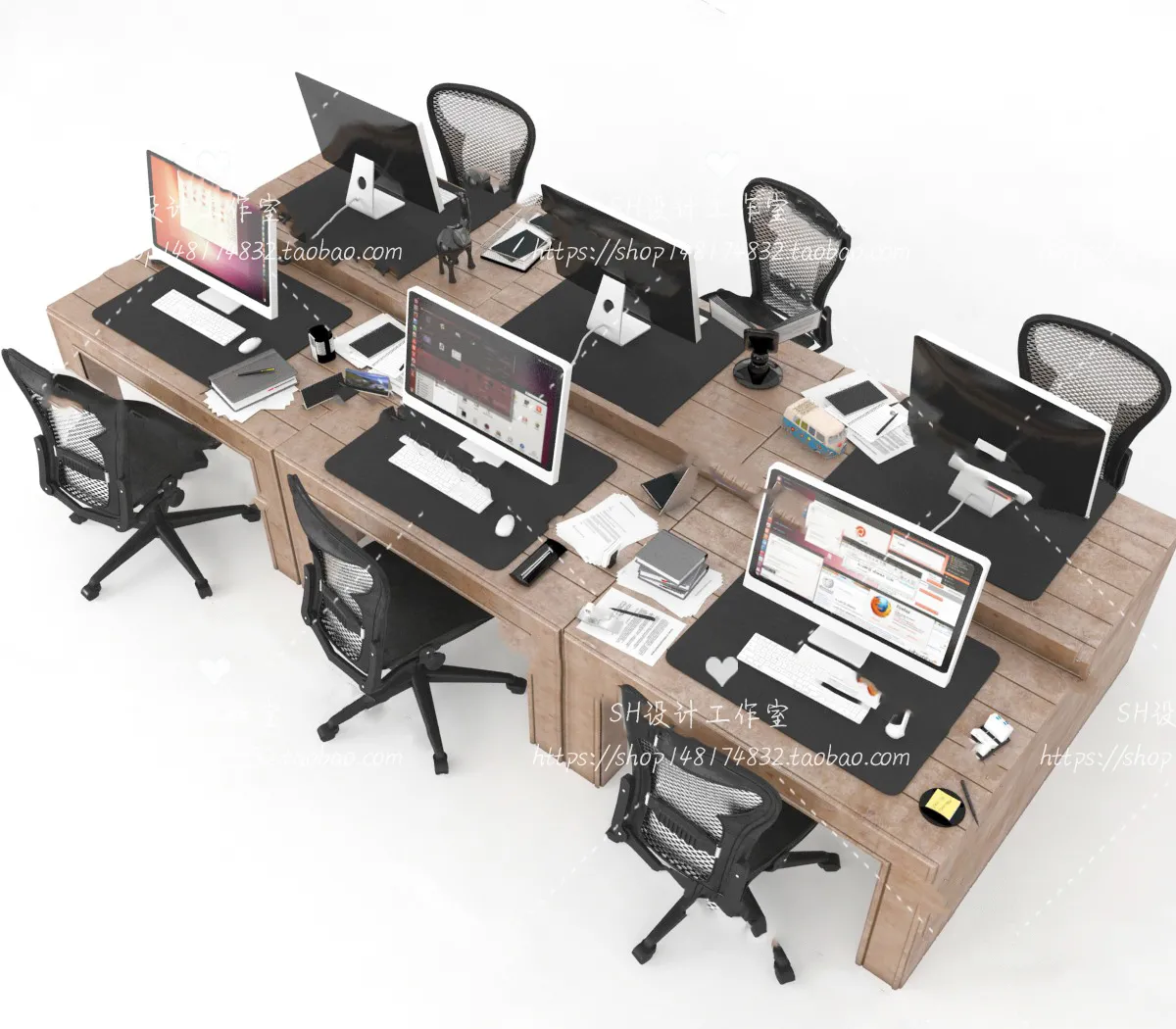 Office Table – Desk – 3D Models – 1427