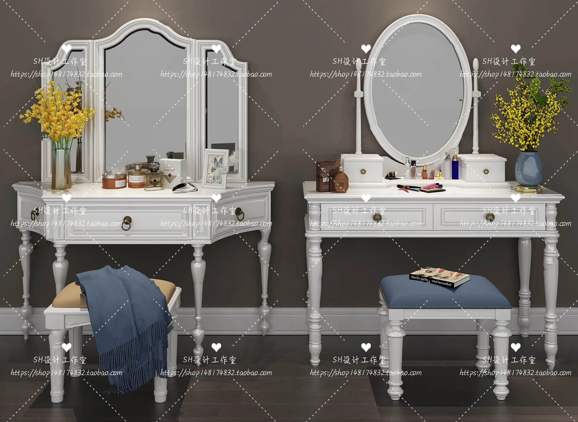 Dressing Table – 3D Models – 1433