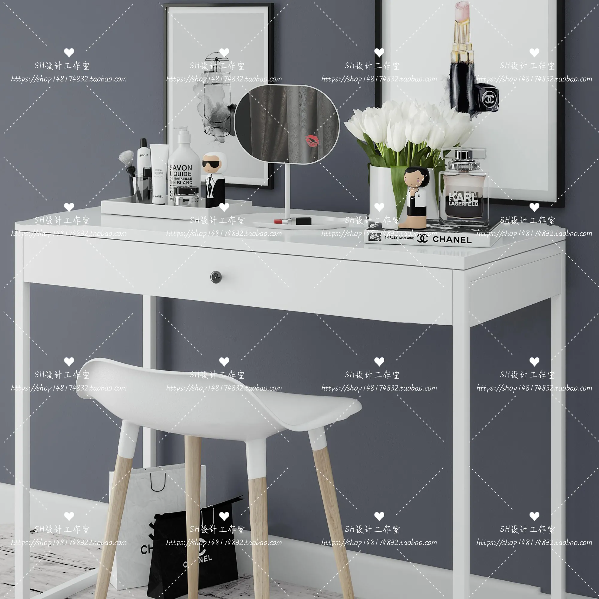 Dressing Table – 3D Models – 1485