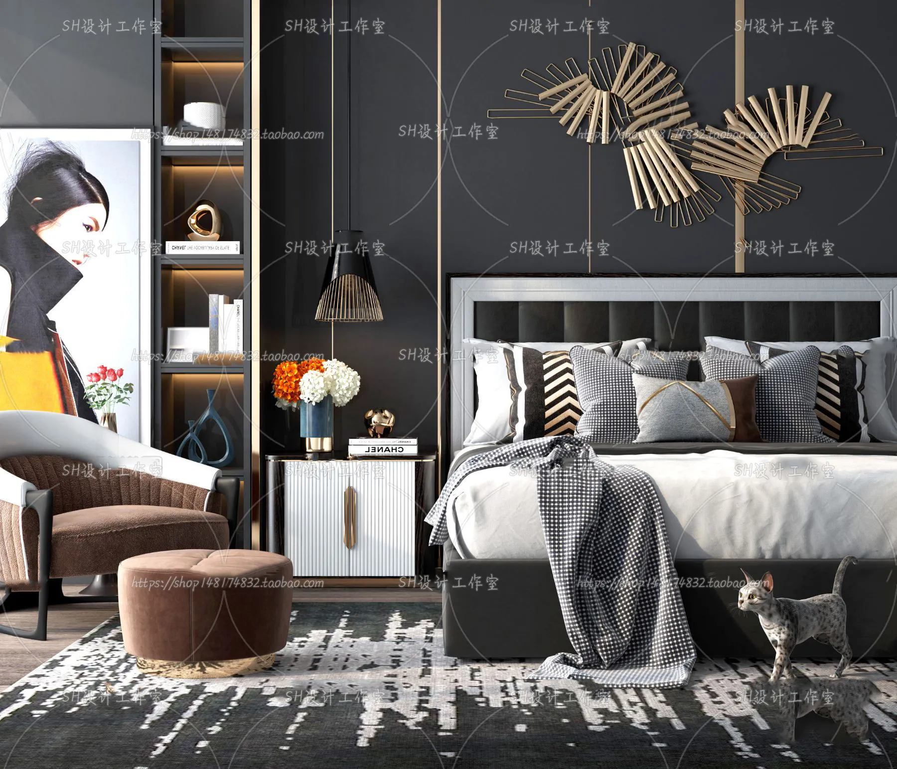 Bed – 3D Models – 1523