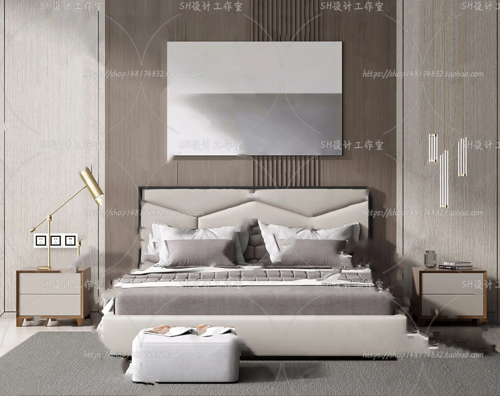 Bed – 3D Models – 1590