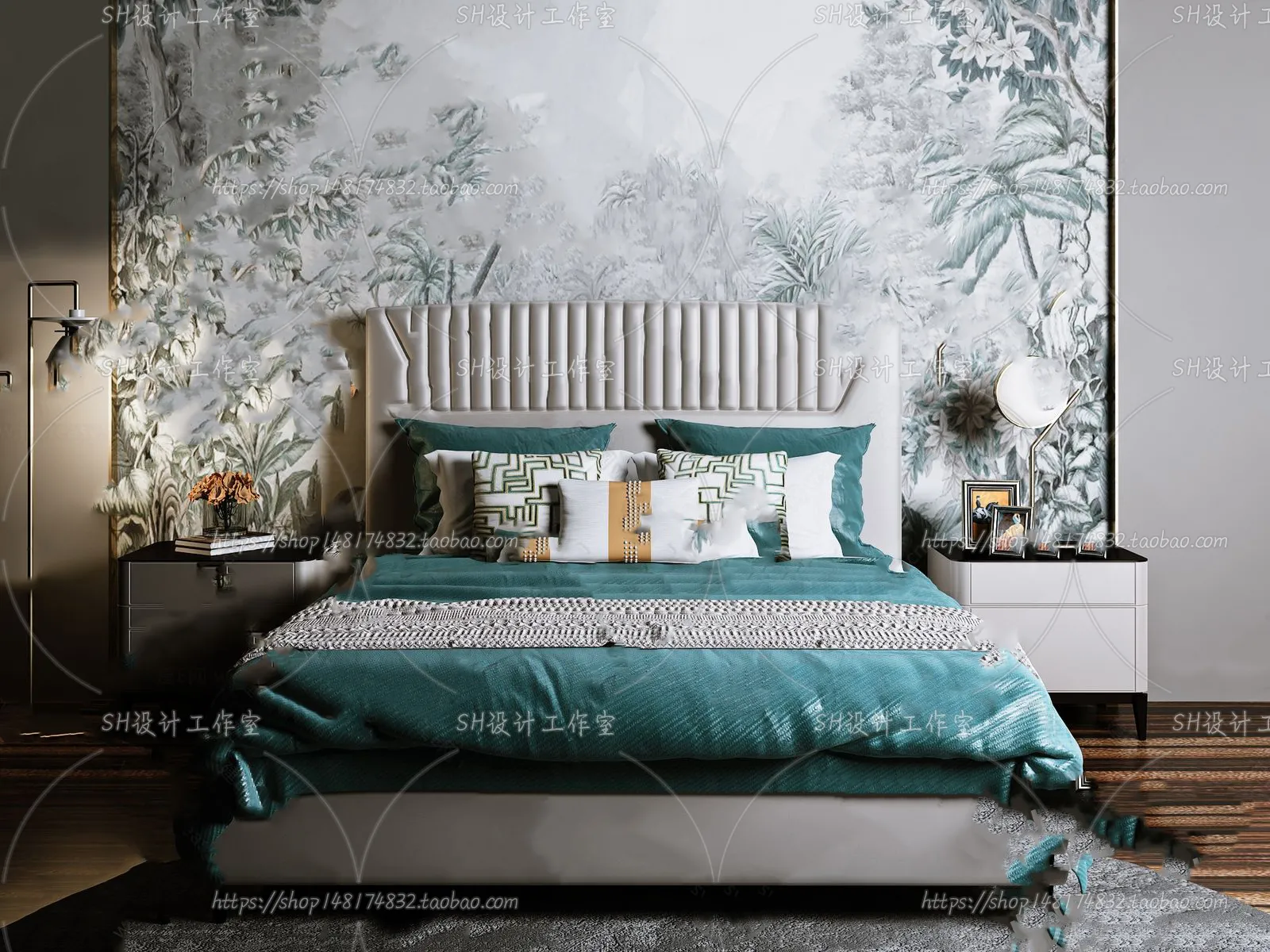 Bed – 3D Models – 1602