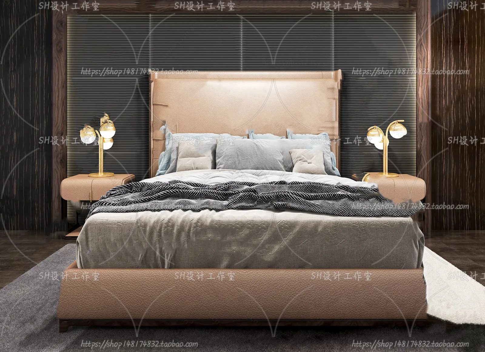 Bed – 3D Models – 1604