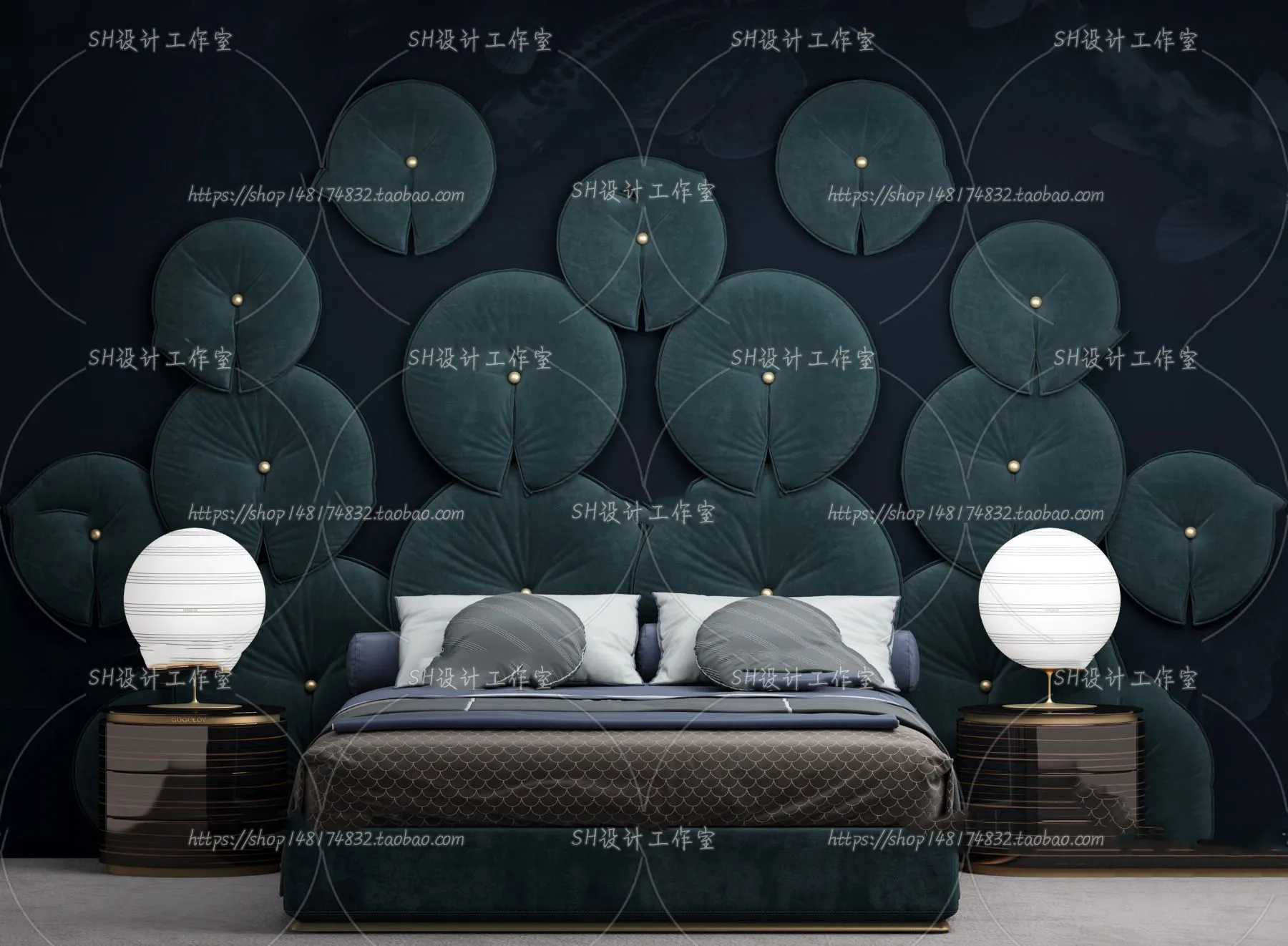 Bed – 3D Models – 1612