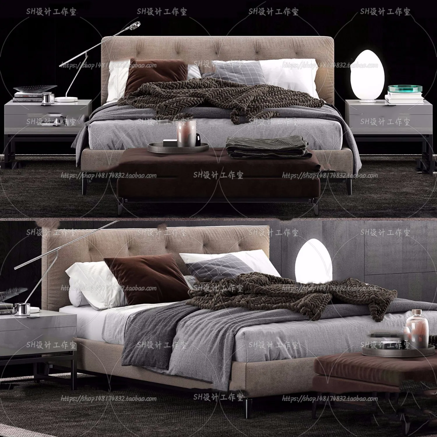 Bed – 3D Models – 1617