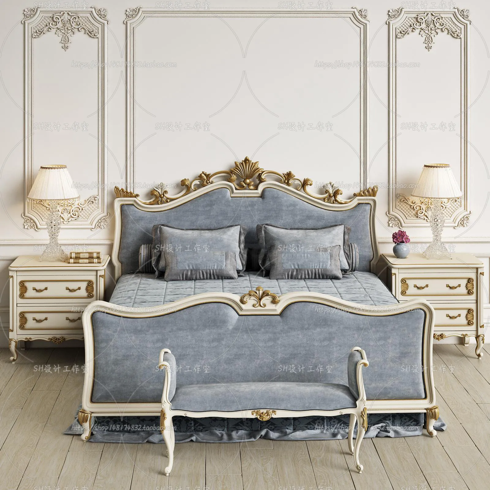 Bed – 3D Models – 1636