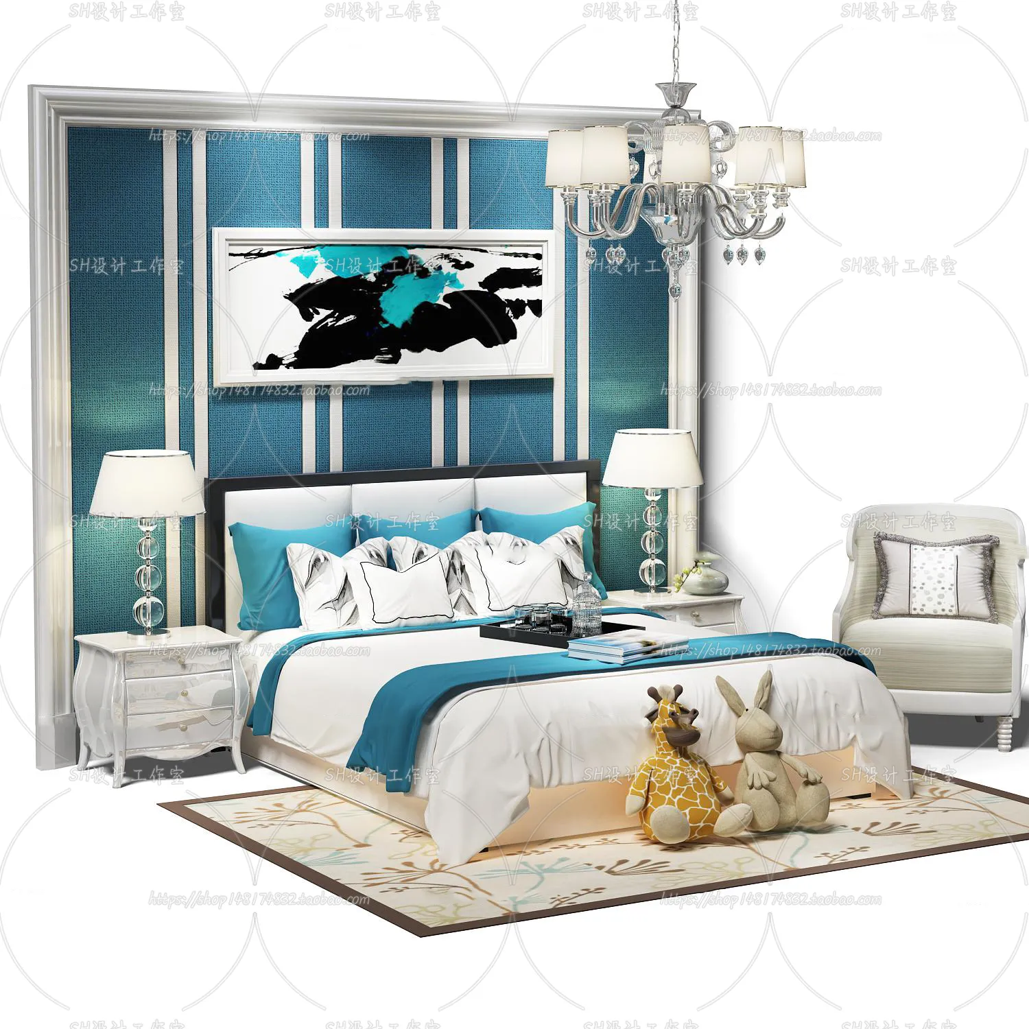 Bed – 3D Models – 1678