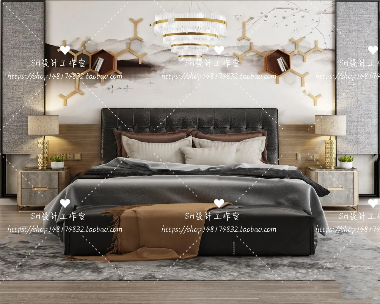 Bed – 3D Models – 1709