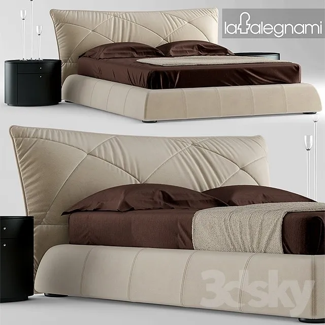 Bed falegnami camere da letto 3DS Max - thumbnail 3