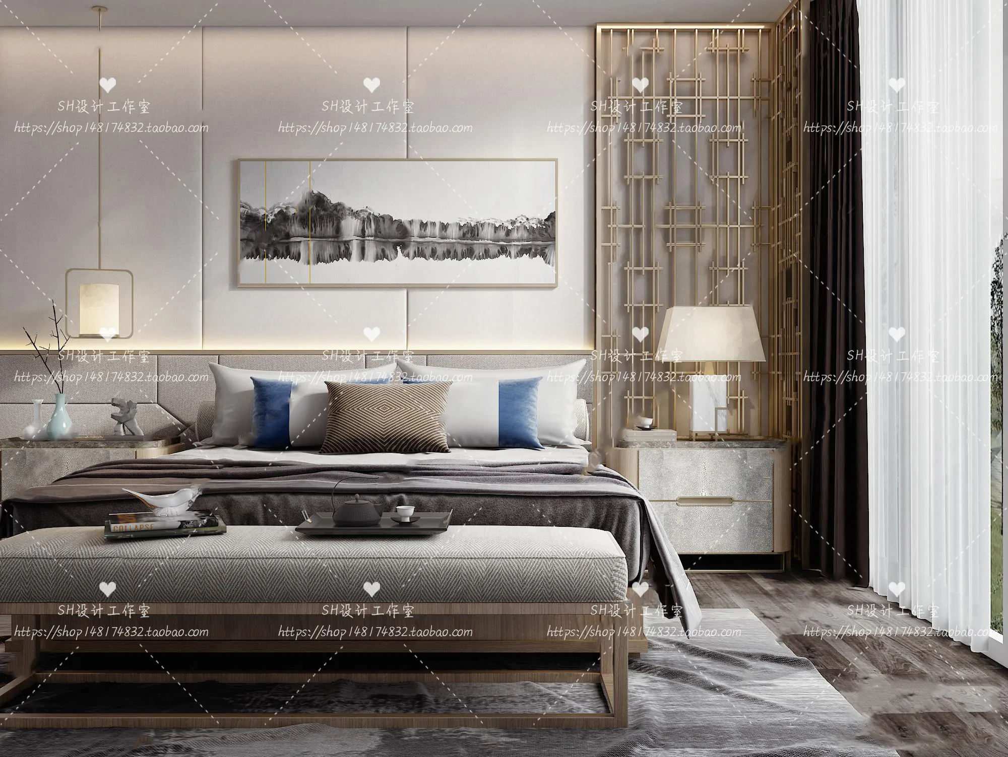 Bed – 3D Models – 1813