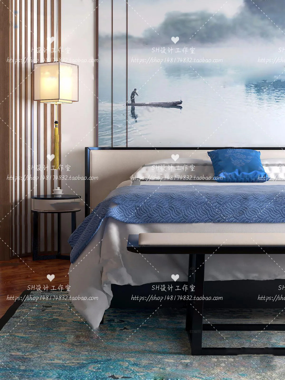 Bed – 3D Models – 1851