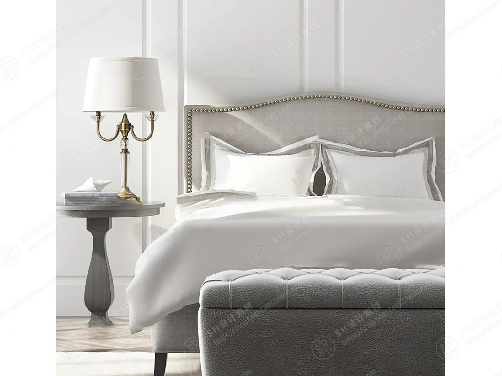 Bed – 3D Models – 1897