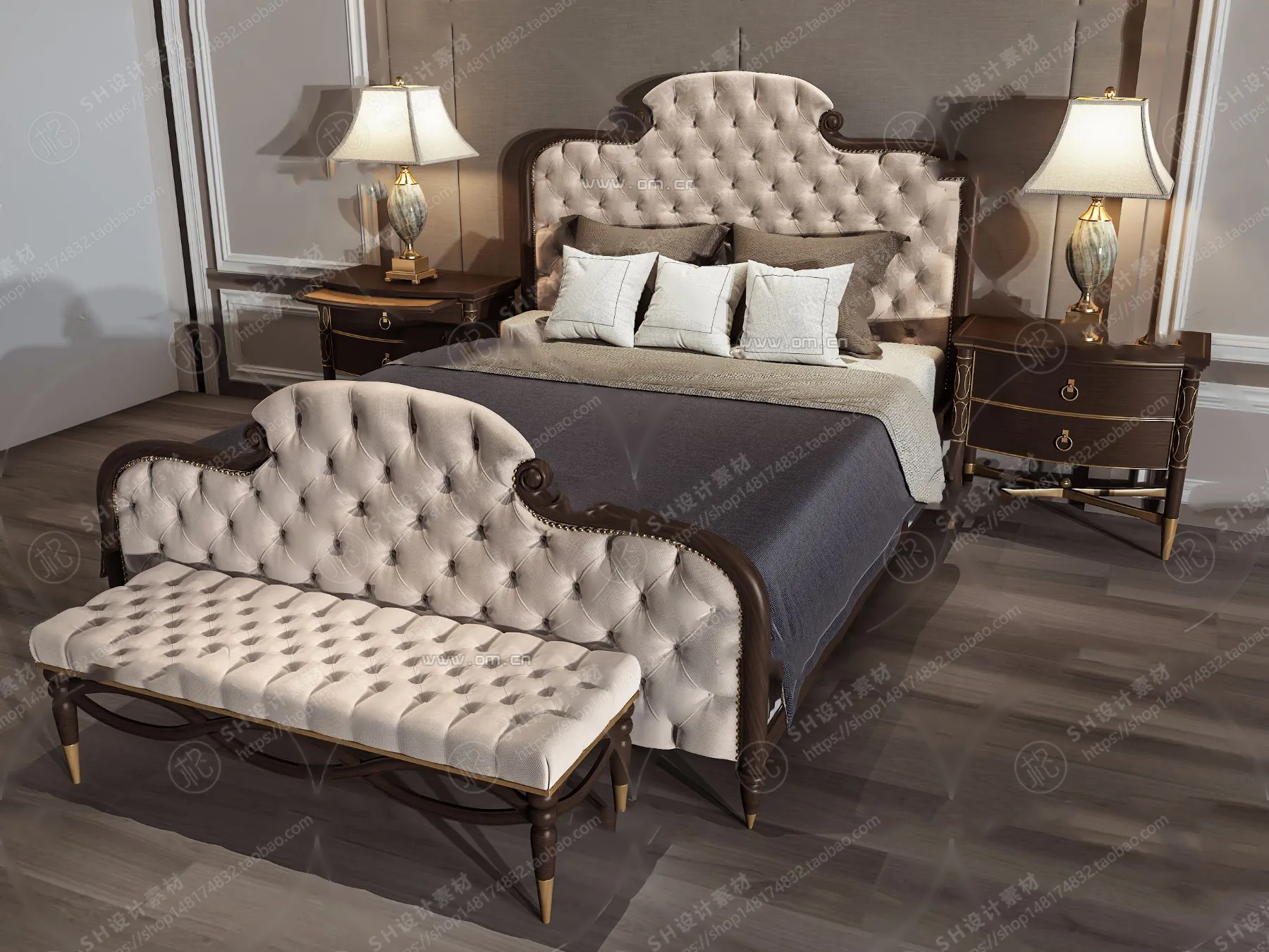 Bed – 3D Models – 1911