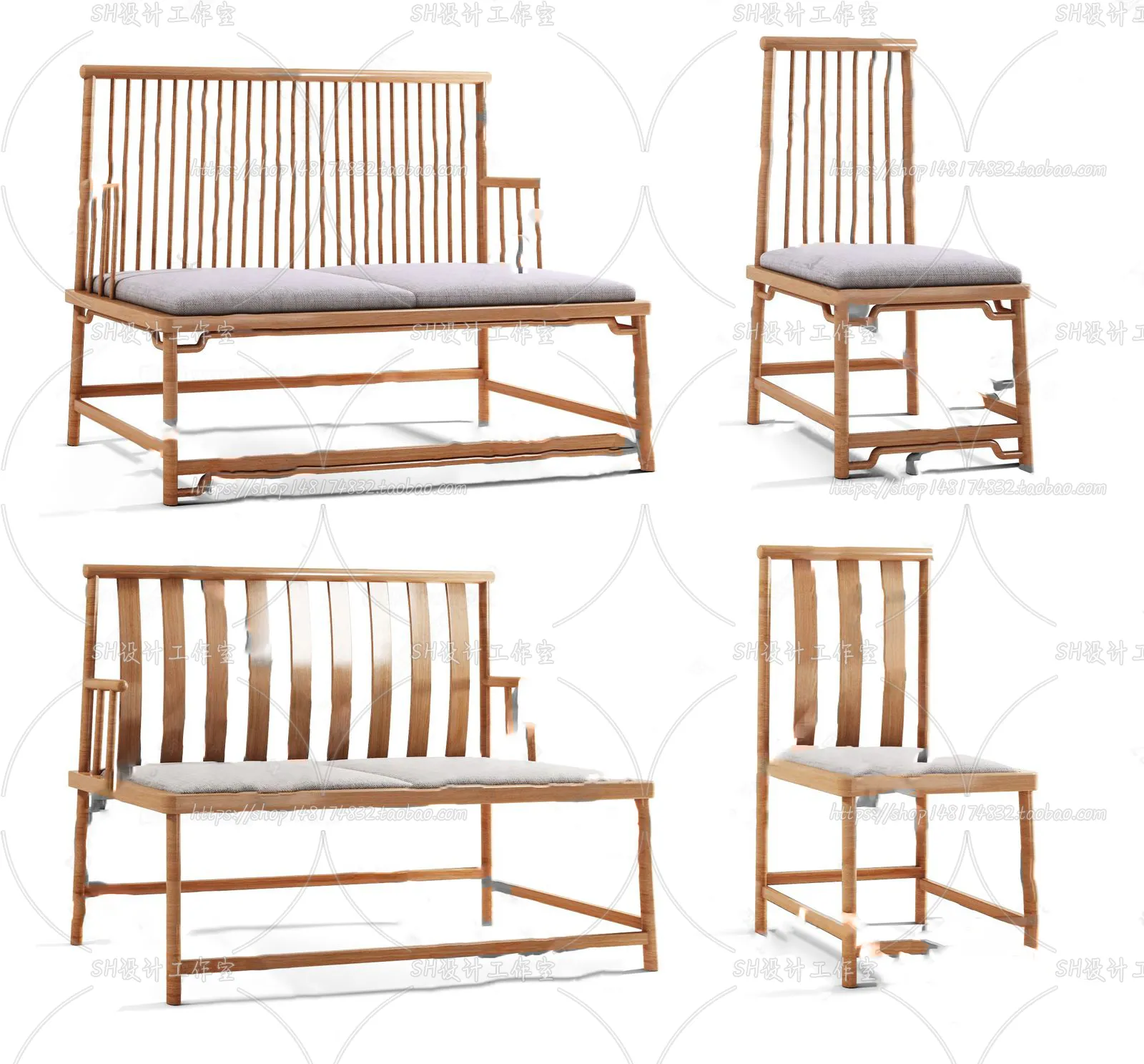 Chair – Single Chair 3D Models – 1944