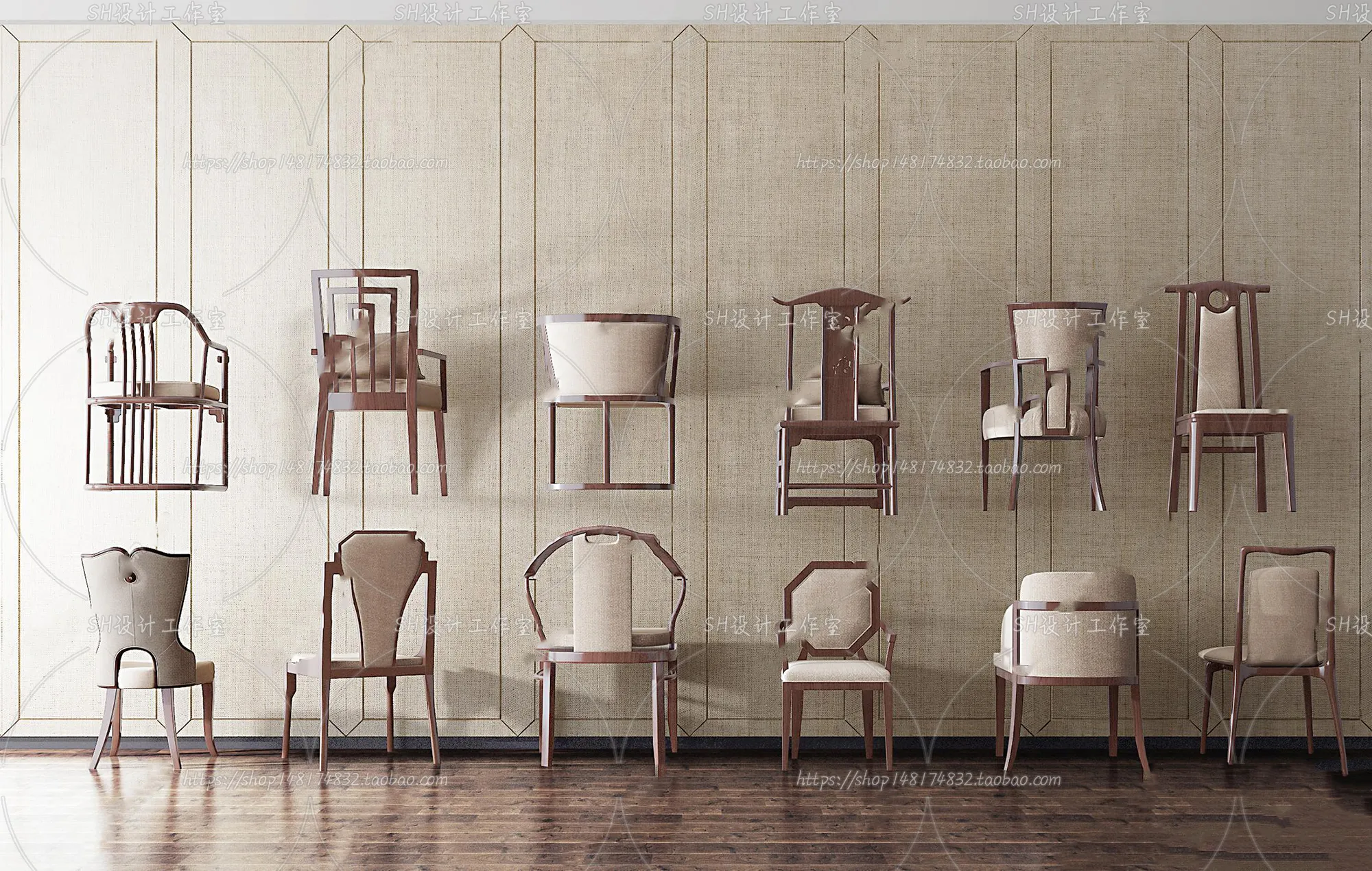 Chair – Single Chair 3D Models – 1946