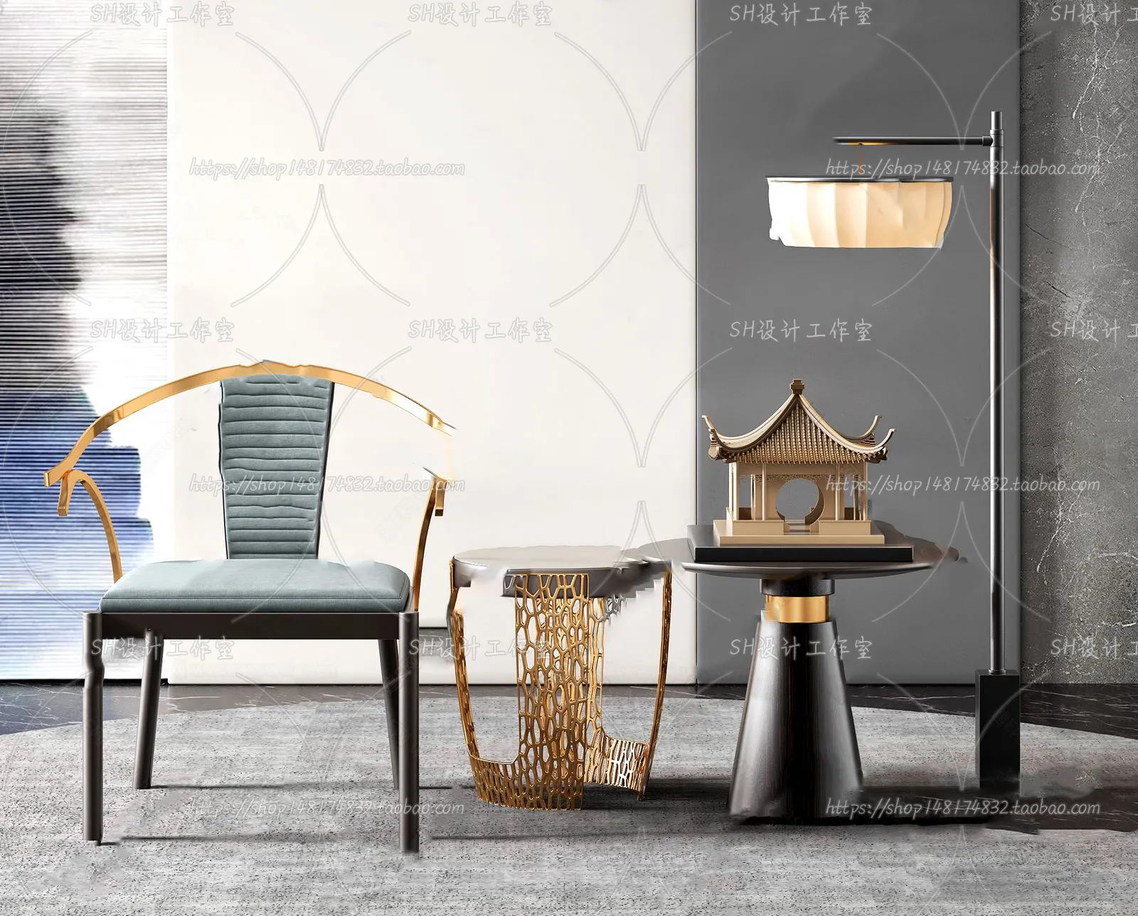 Chair – Single Chair 3D Models – 1952