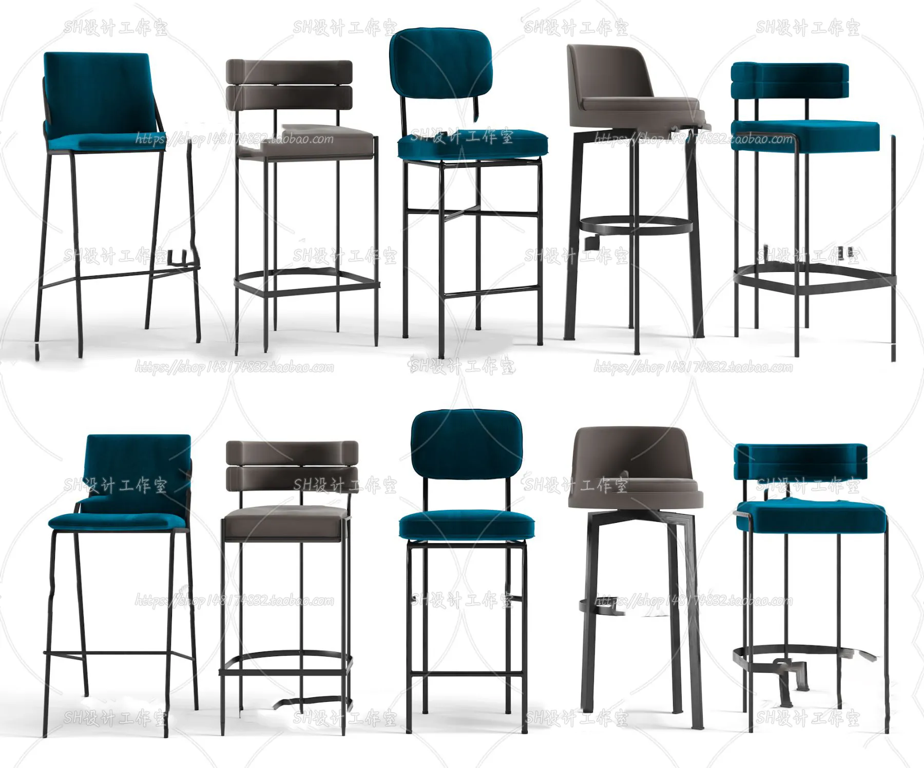 Bar Chair 3D Models – 2064