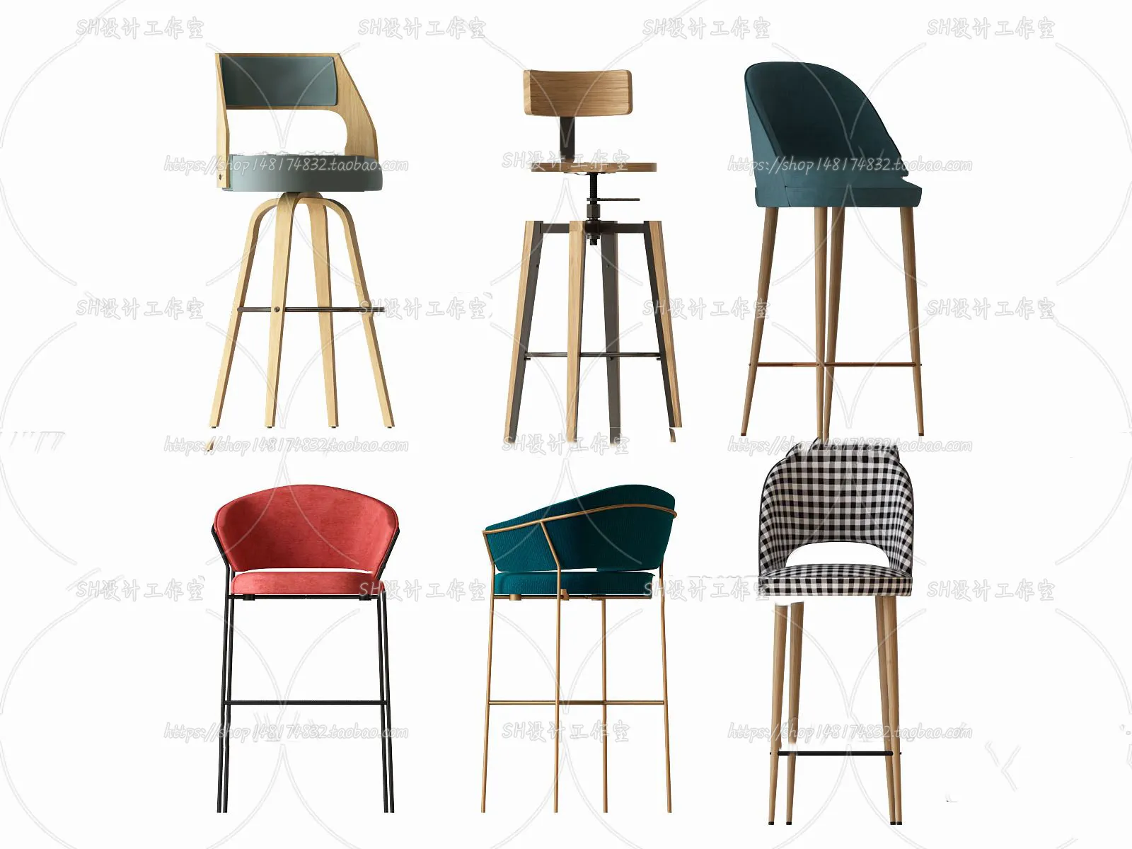 Bar Chair 3D Models – 2065