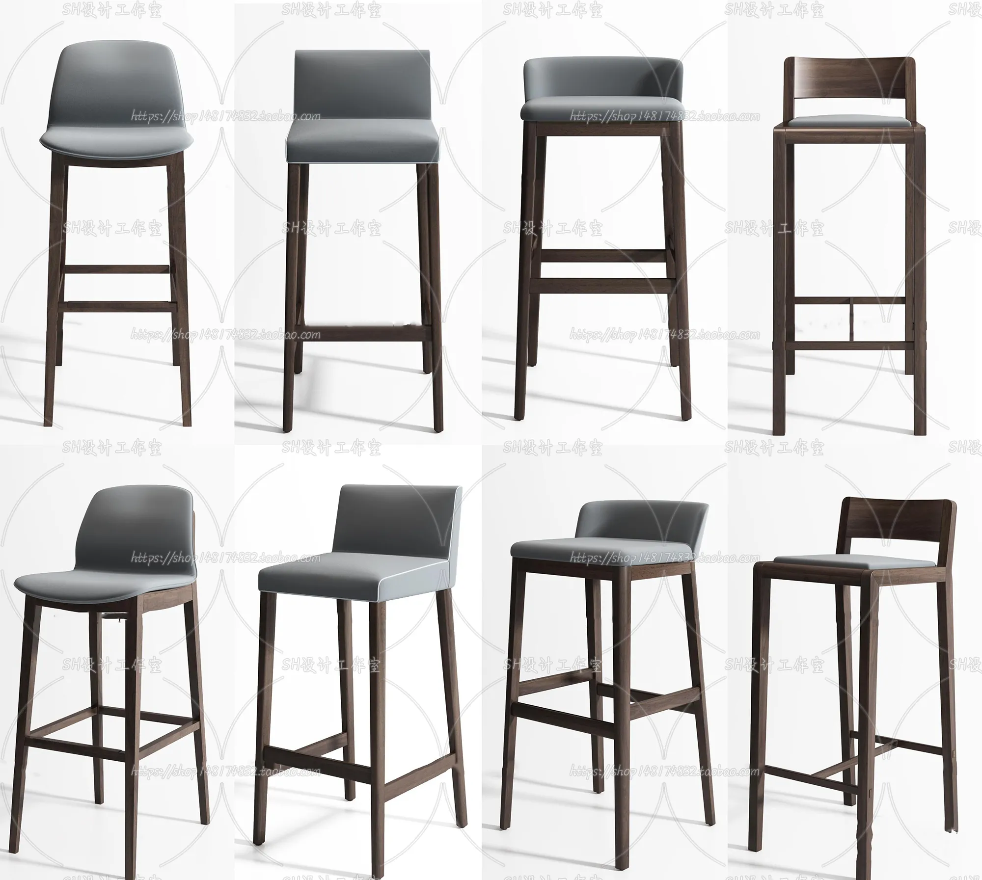 Bar Chair 3D Models – 2076