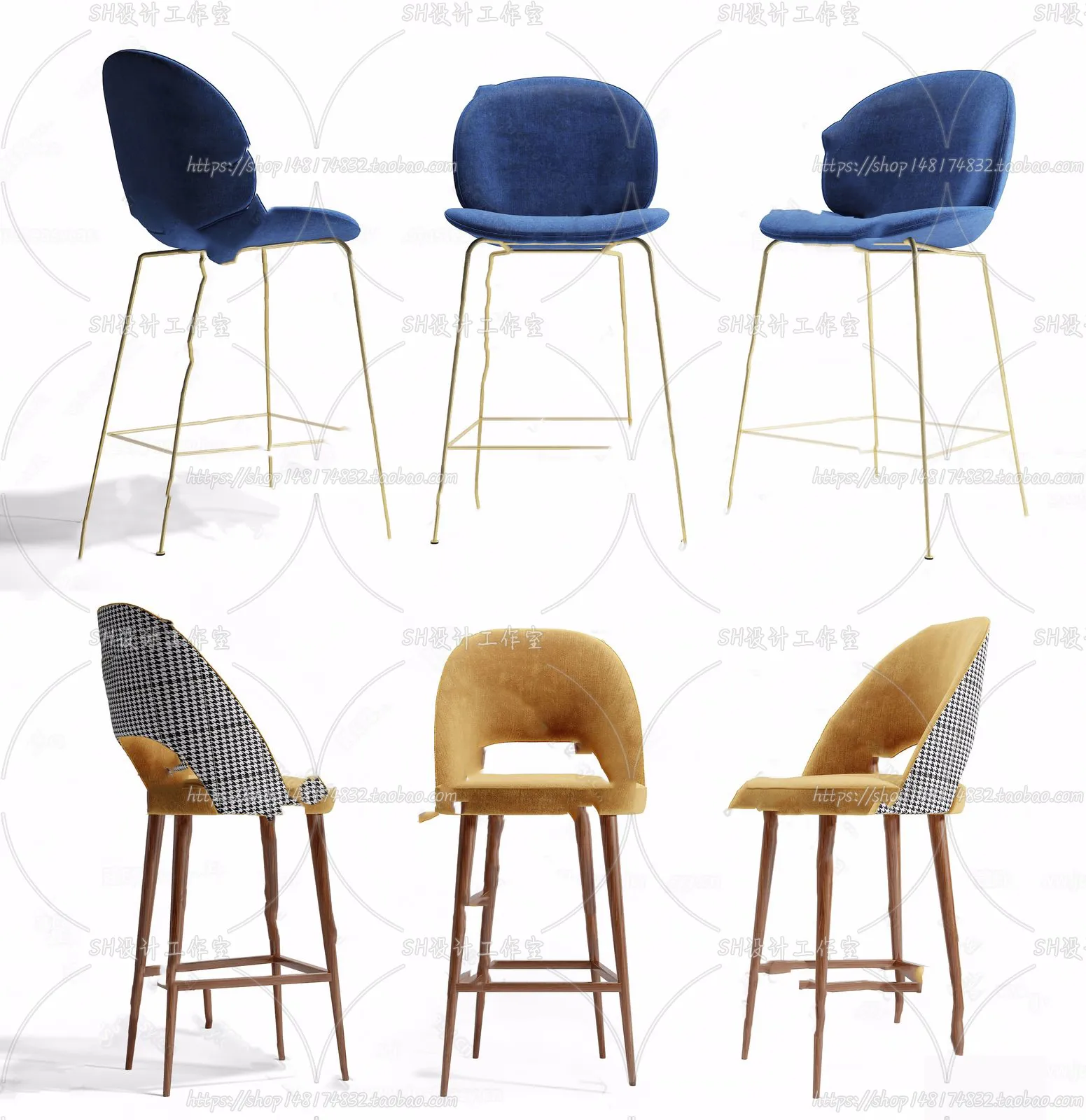 Bar Chair 3D Models – 2098