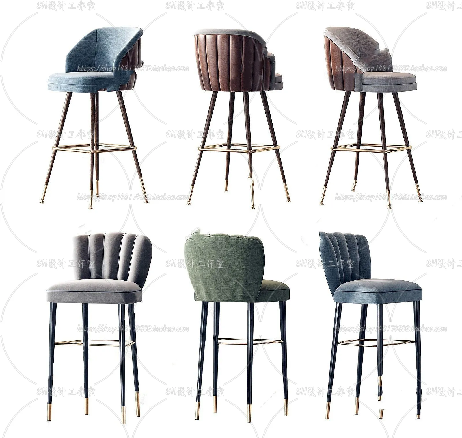 Bar Chair 3D Models – 2101