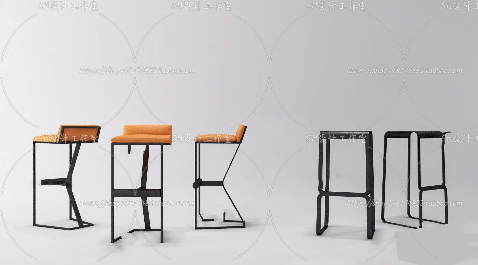 Bar Chair 3D Models – 2130