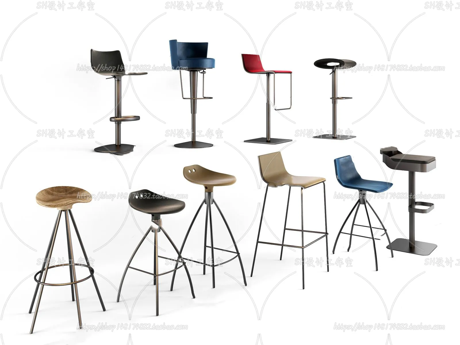 Bar Chair 3D Models – 2144