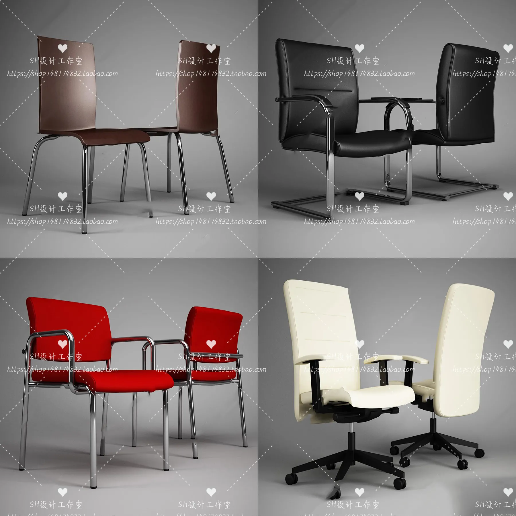 Office Chair 3D Models – 2161