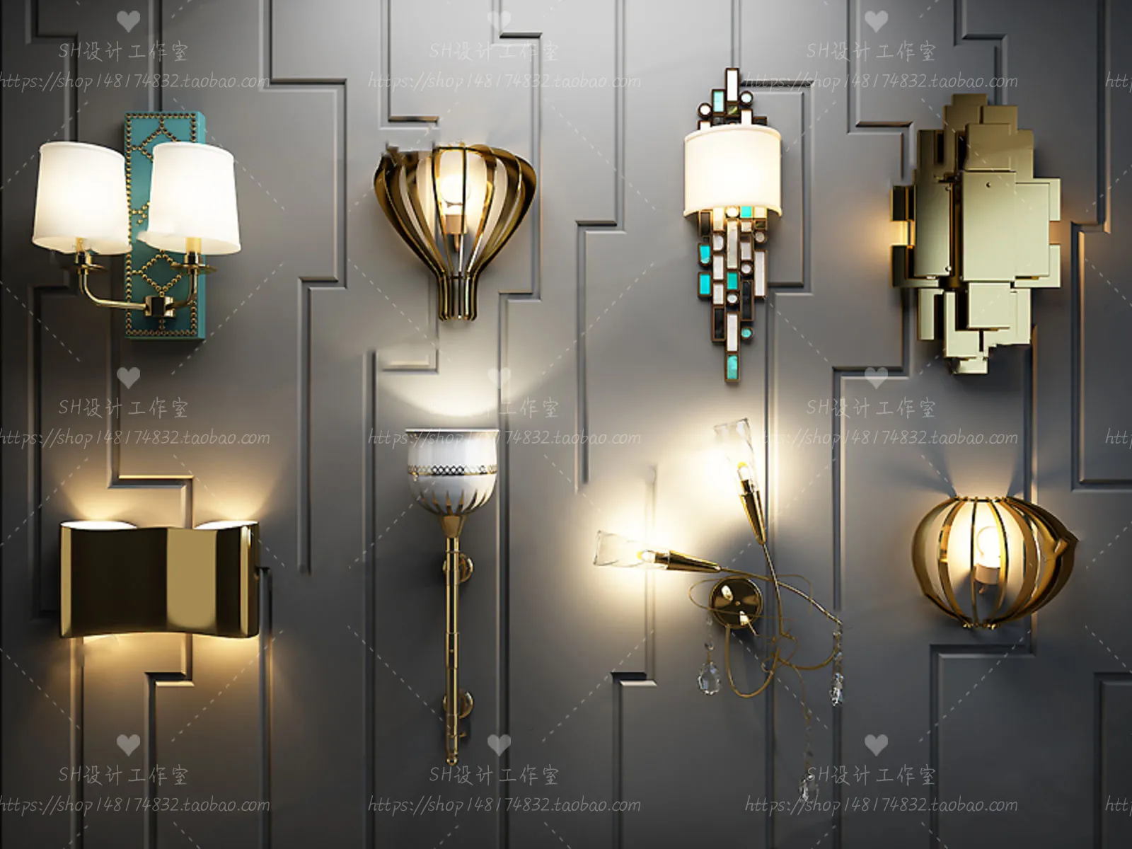 Wall Lamp – 3D Models – 2342