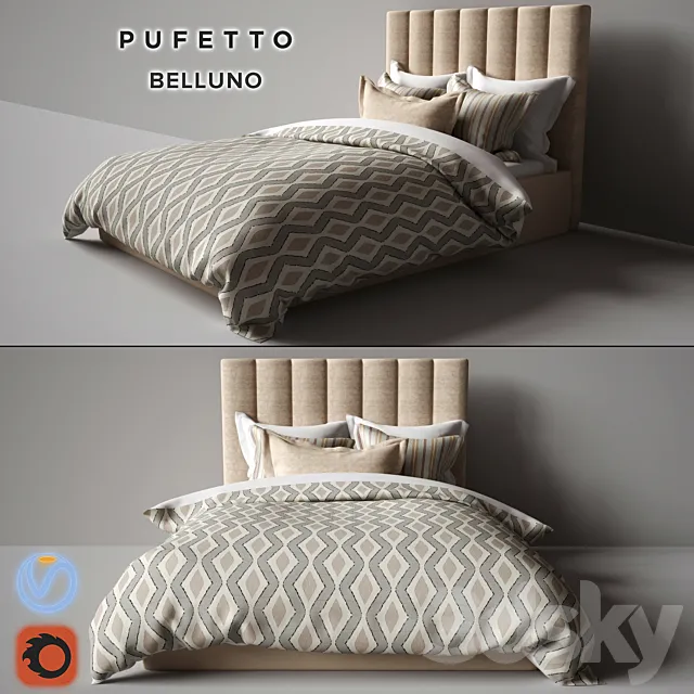 Furniture – Bed 3D Models – 0524