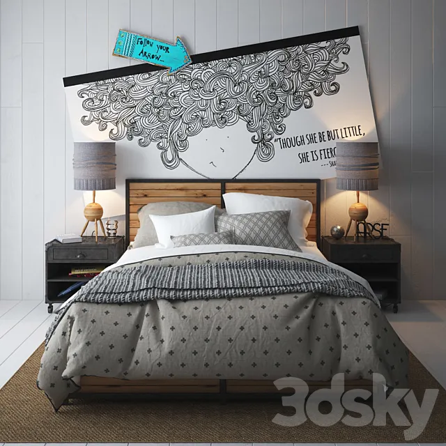 Furniture – Bed 3D Models – 0535