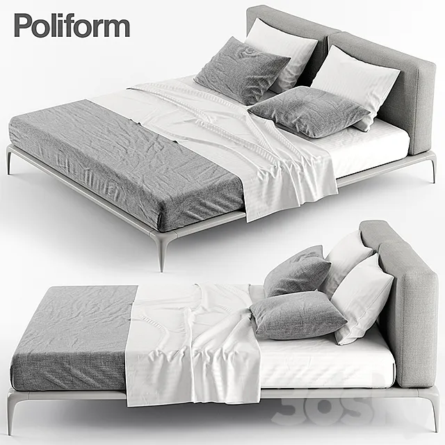 POLIFORM PARK BED 3DS Max - thumbnail 3