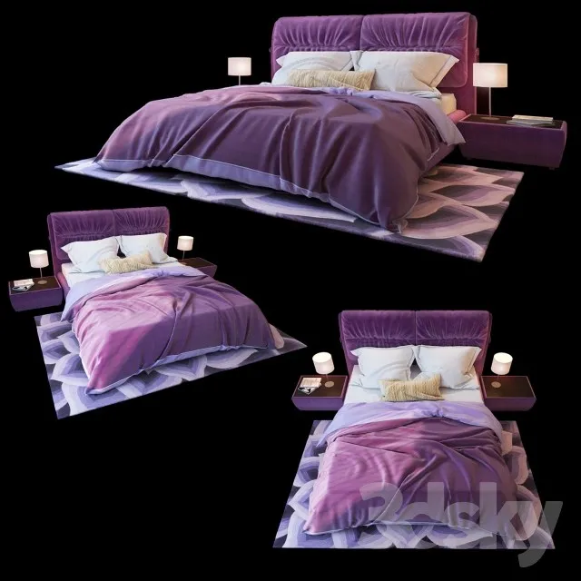 Bed Milan Blest 3DS Max - thumbnail 3