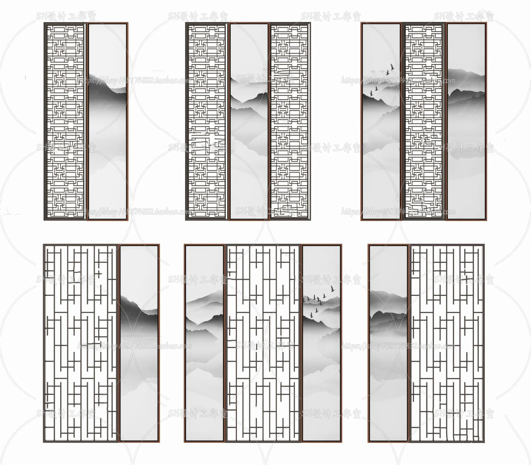 Screen Partition 3D Models – 0011