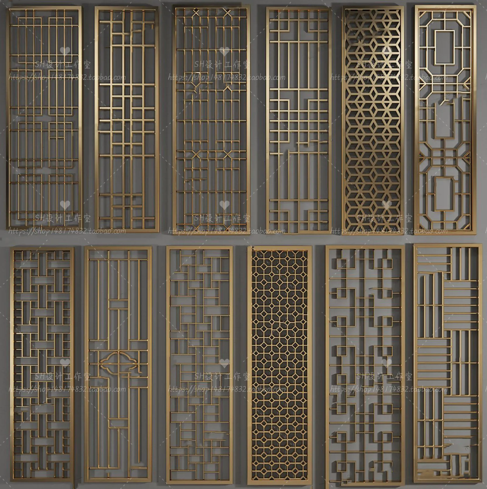 Screen Partition 3D Models – 0157