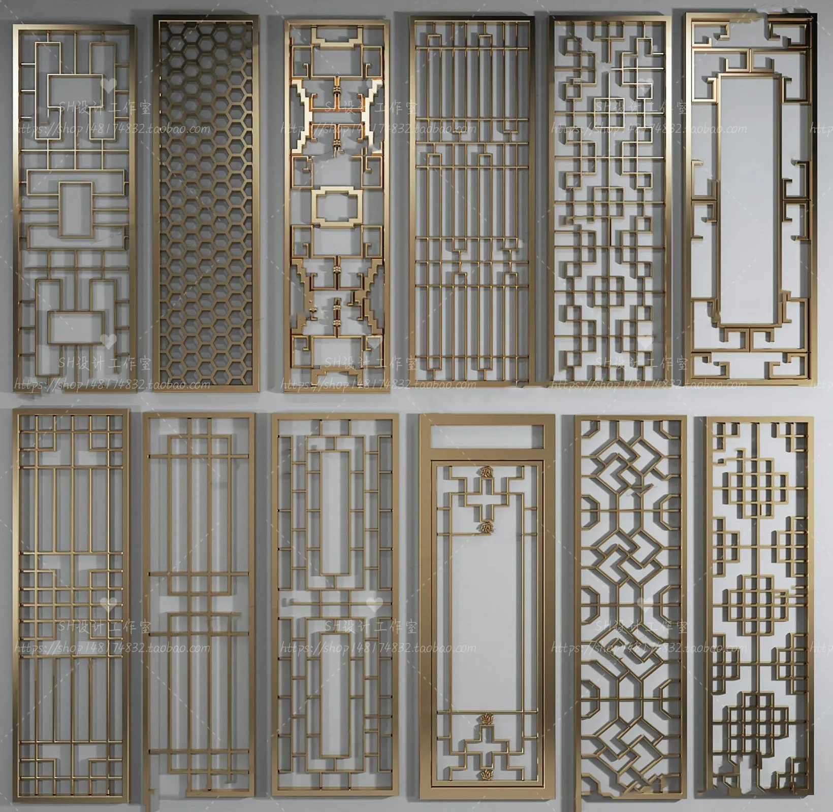 Screen Partition 3D Models – 0158