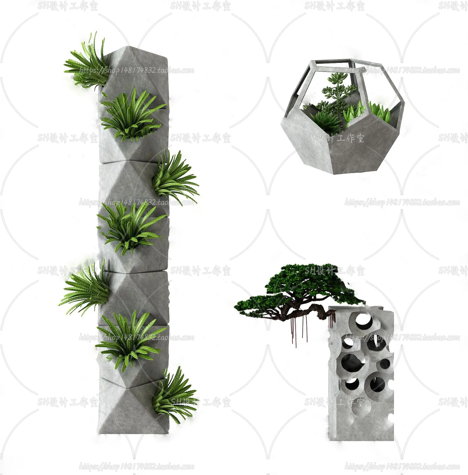 Plants and Flowers – 3Ds Models – 0094