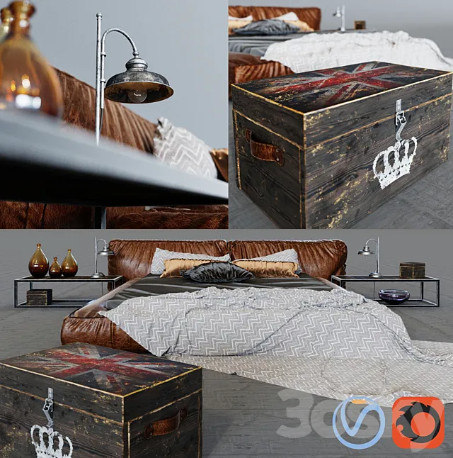 Furniture – Bed 3D Models – 0691