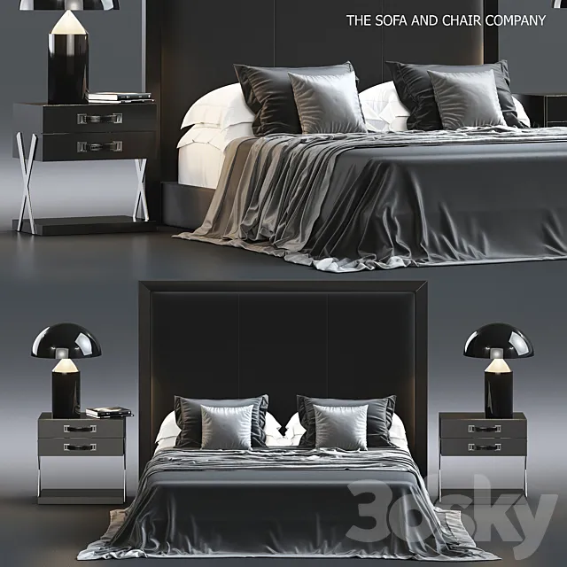 Bed by S & C 2 3DS Max - thumbnail 3
