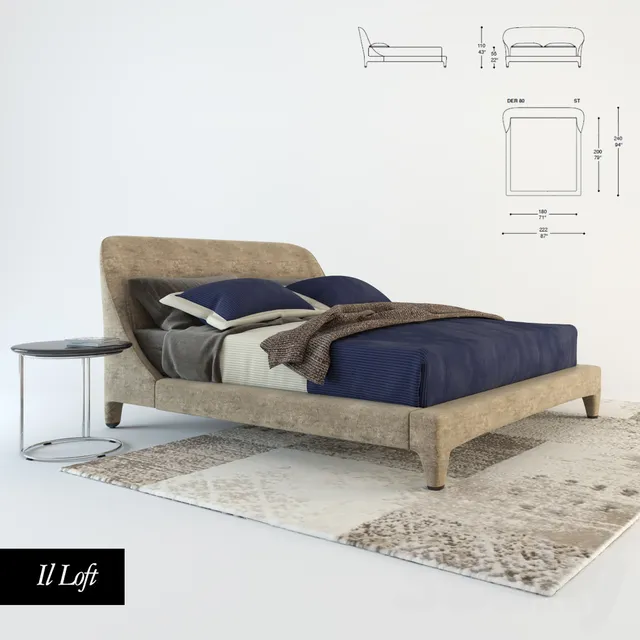 Furniture – Bed 3D Models – 0730